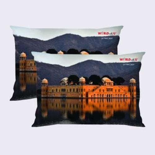 Travel Themed  Pillow Cover