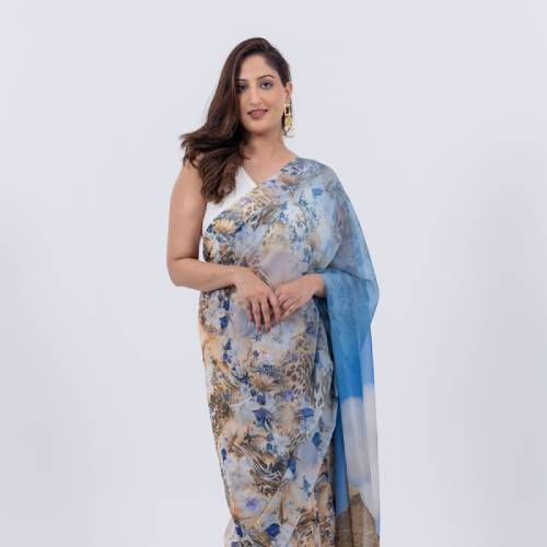 Travel Themed Saree