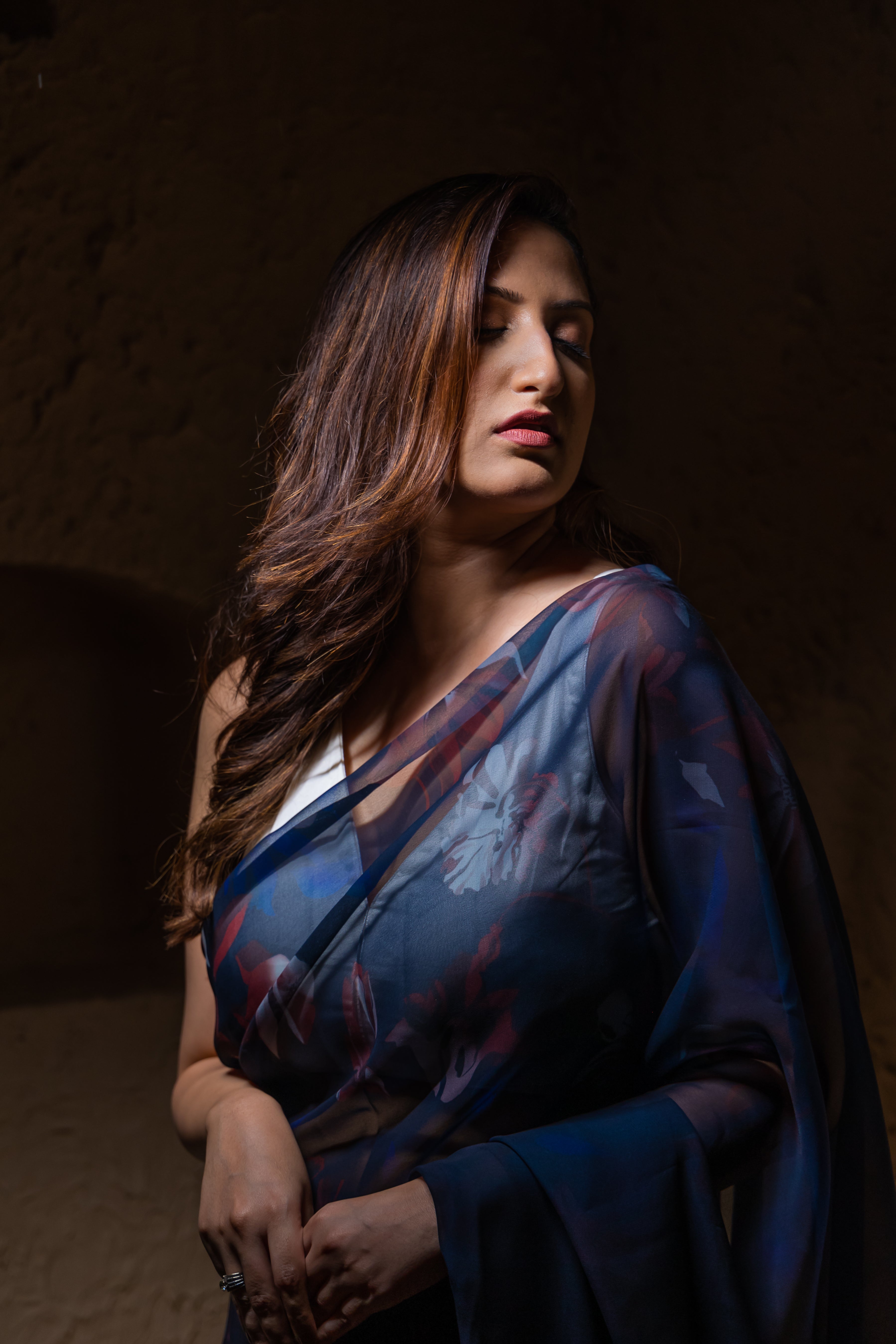World With U Women’s Designer Saree – Travel Theme | Hawa Mahal Jaipur Print | Royal Rajasthani Drape